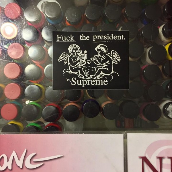 2017 Fuck The President Sticker Black