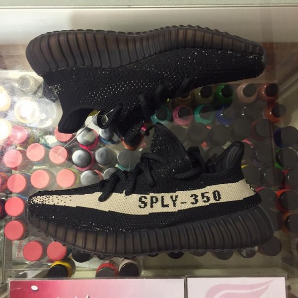 2016 Adidas Yeezy Boost 350 V2 Black White Youth Oreo