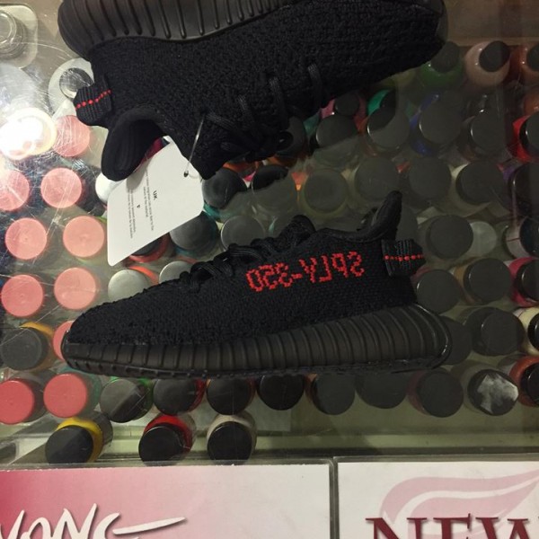 2017 Adidas Yeezy Boost 350 V2 Infant Bred Black Red 