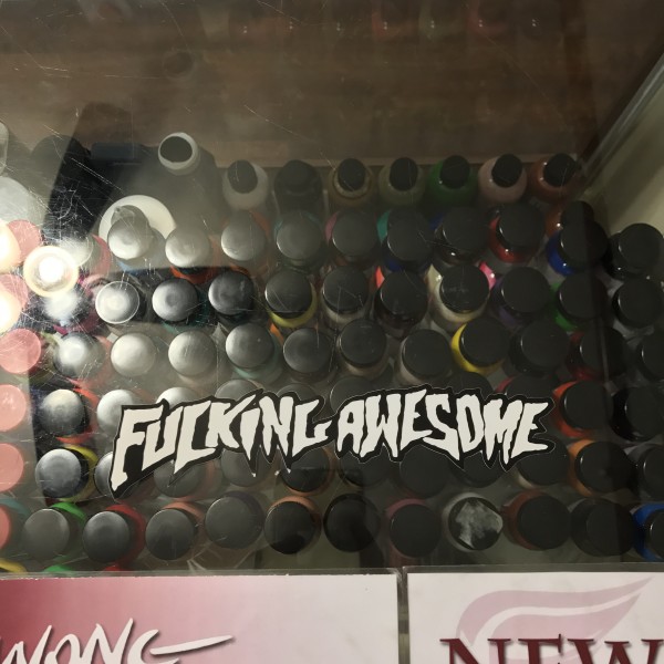 2014 Fucking Awesome Sticker White Small