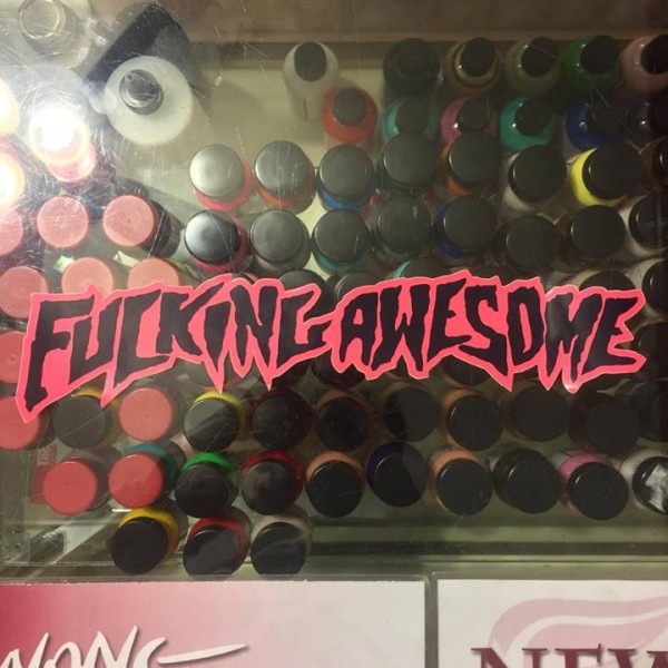 2014 Fucking Awesome Sticker Black Red