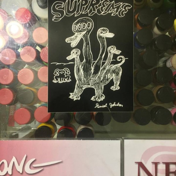 2015 Sticker Daniel Johnston Duck Black
