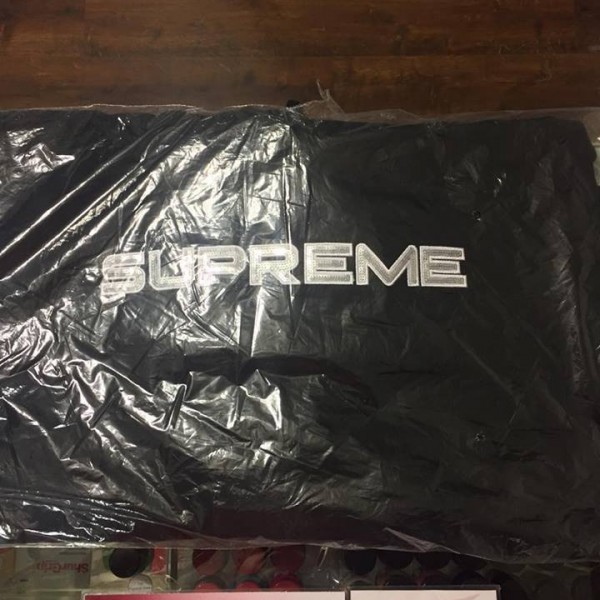 2017 Sup Sequin Logo Hooded Sweatshirt Hoodie Black