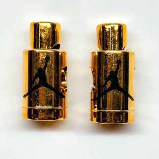 Nike Air Jordan VI Lace Locks Chrome Gold Base Black Jumpman