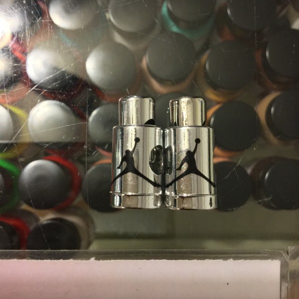 Nike Air Jordan VI Lace Locks Silver Chrome Base Black Jumpman