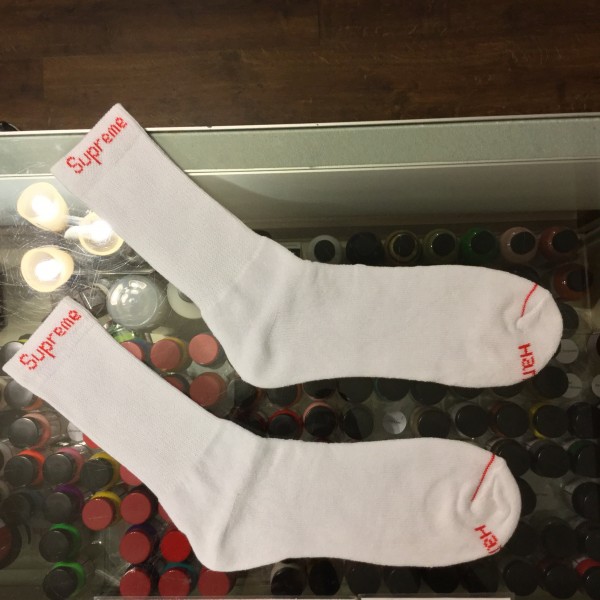 2017 Hanes Cushion Crew Socks White Men Size 6 To 12