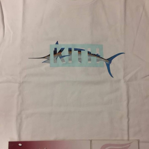 2017 Kith Marlin Box Logo Tee White