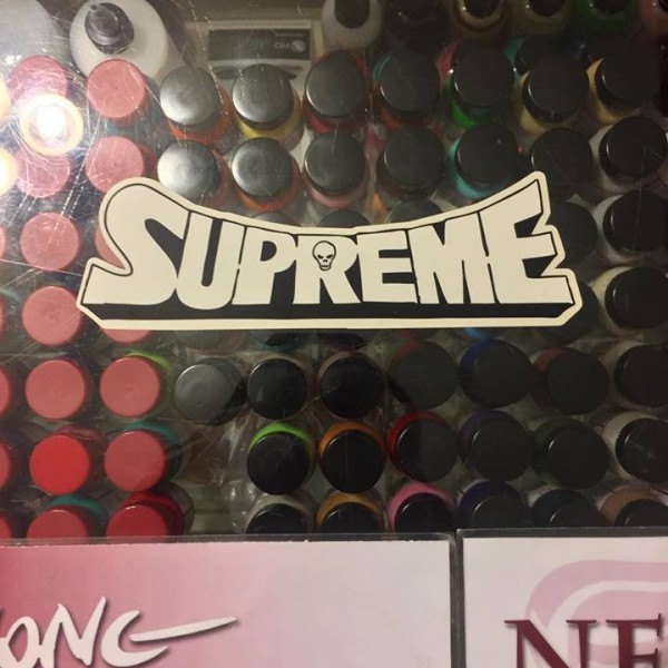 2010 Sup Sean Cliver Skull Sticker White