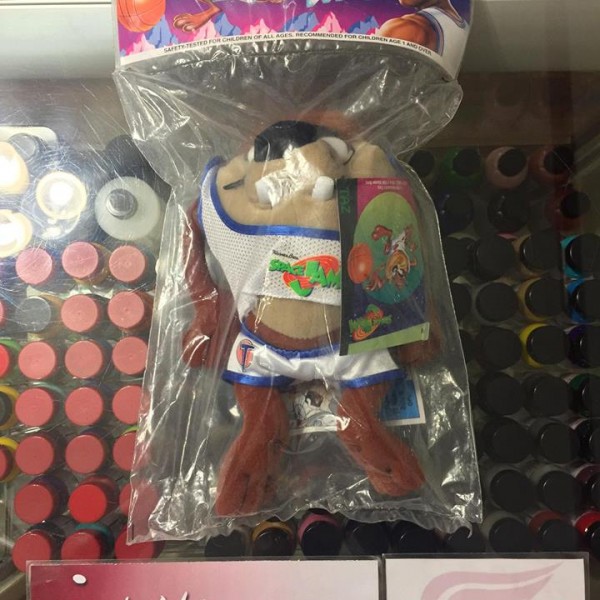 1996 Space Jam Tune Squad Mcdonald Toy Taz 7" With Packaging 