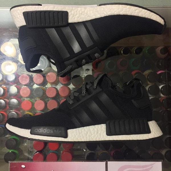 2016 Adidas NMD R1 Core Black Mesh