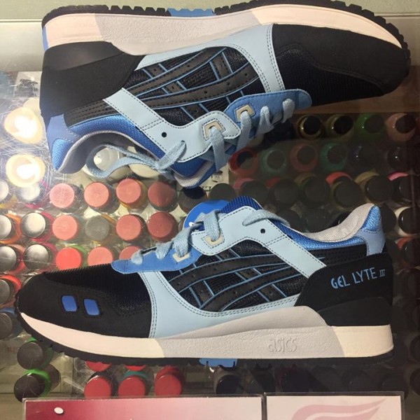 2014 Asics Gel Lyte III Kith Strike Black Blue 