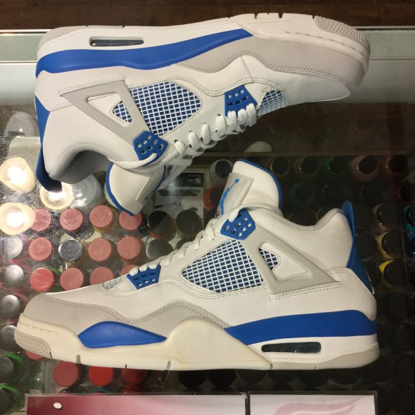 2012 Nike Air Jordan IV Military Blue Stain