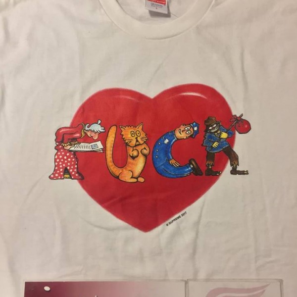 2017 Sup Fuck Heart Tee White