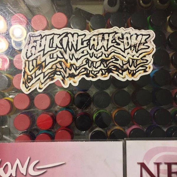 2014 Fucking Awesome Quadruple Burn Sticker 