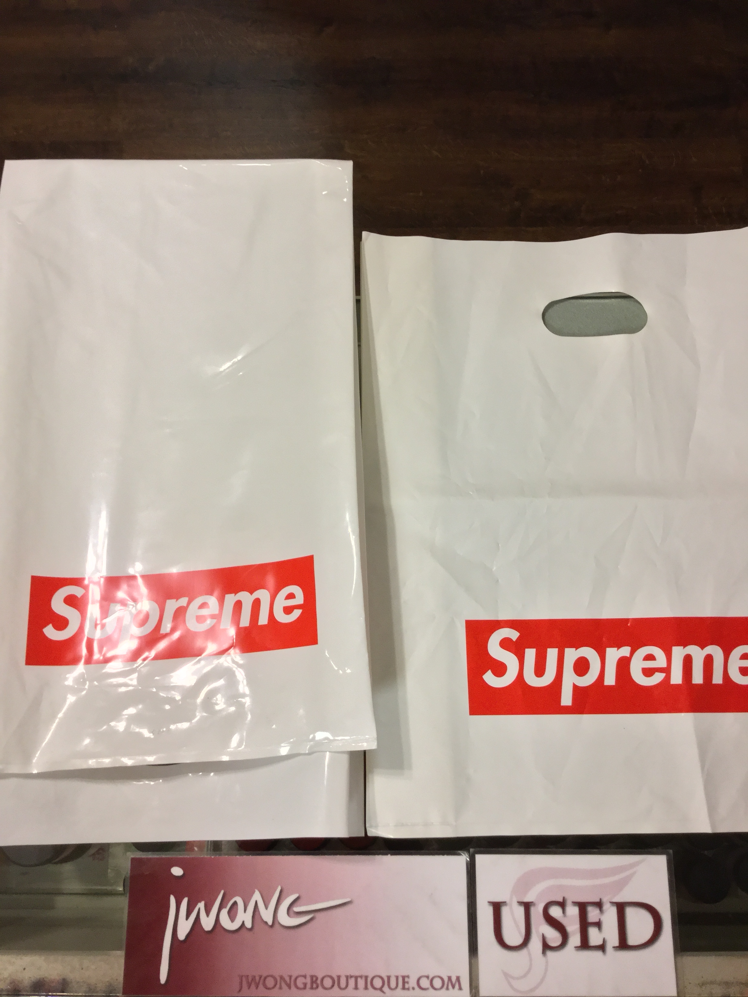 fake supreme bag vs real