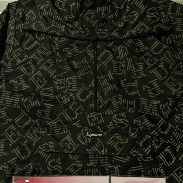 2015 Sup 3M Reflective Illumi Nite Windbreaker Pullover Black