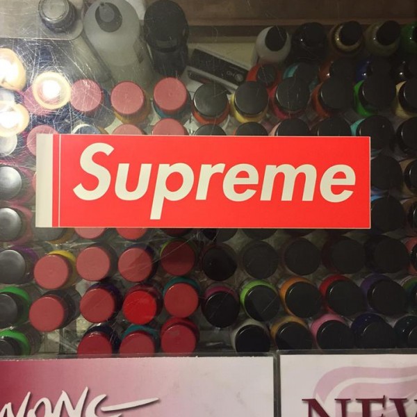 1997 Sup Matte Box Logo Red Sticker 