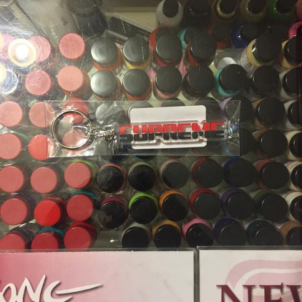 2017 Sup Embossed Keychain Red