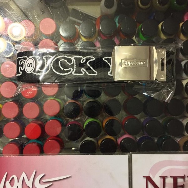 2017 Sup Hysteric Glamour Fuck You Belt Black Size Small/Medium