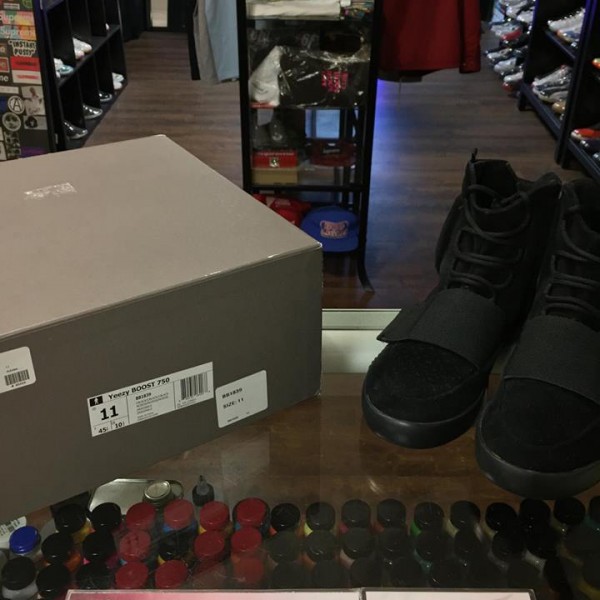 2015 Adidas Yeezy Boost 750 Triple Black 