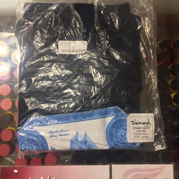 2015 Diamond Supply Stamp Yacht Tee Navy