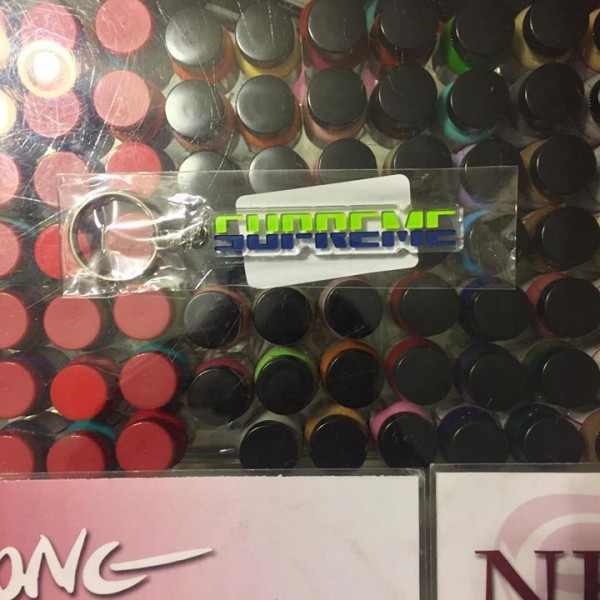 2017 Sup Embossed Keychain Green Navy