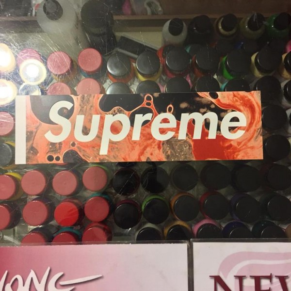 2017 Blood And Semen Box Logo Sticker