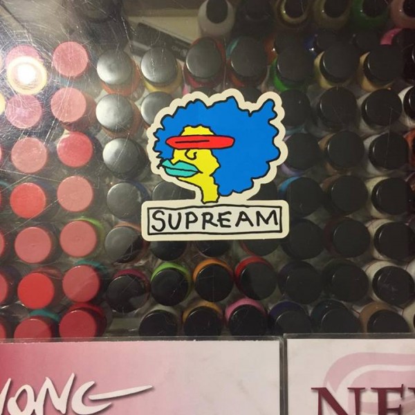2017 Sup Gonz Head Sticker Blue