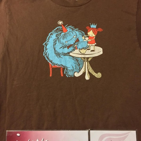 2011 Monster Girl Tea Party Tee Brown 