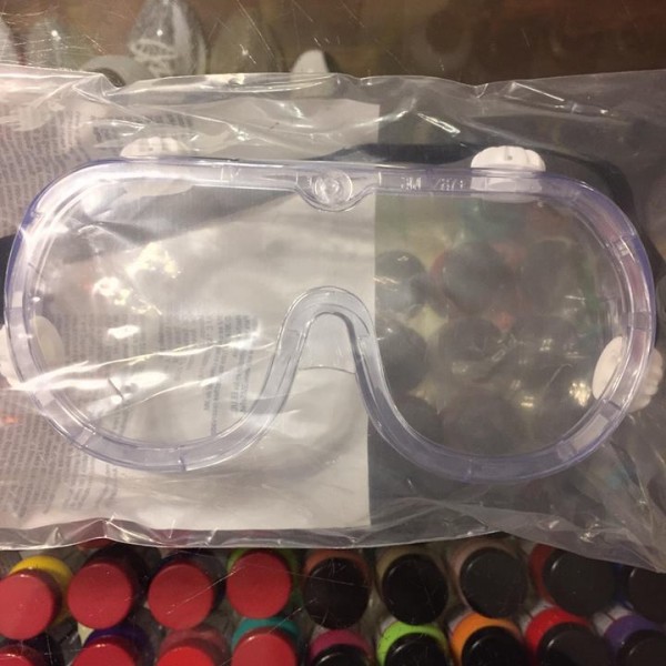 2014 3M Chemical Splash Impact Goggle Clear