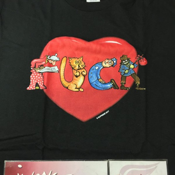 2017 Sup Fuck Heart Tee Black