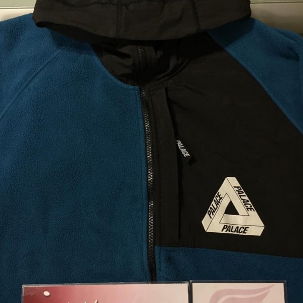 2016 Palace Polartec Fleece Hooded Blue 