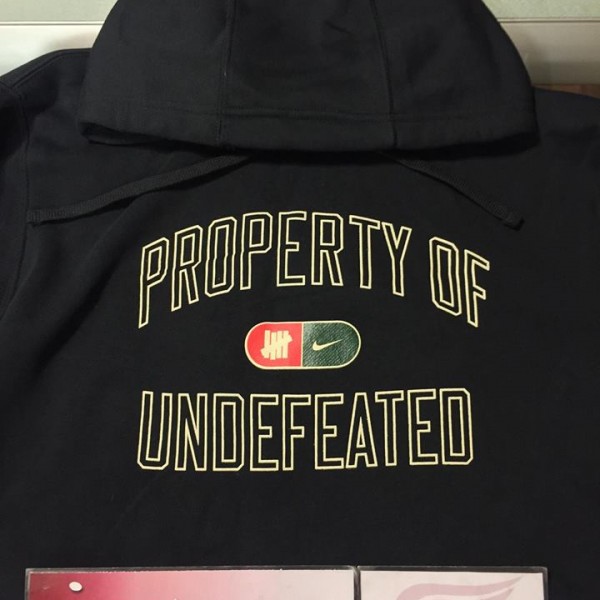 2017 Nike Undefeated Hooded Sweatshirt Black