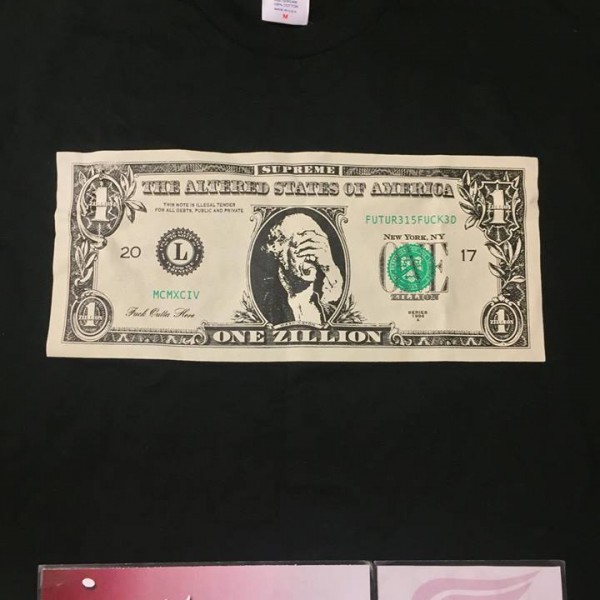 2017 Sup Dollar Tee Black