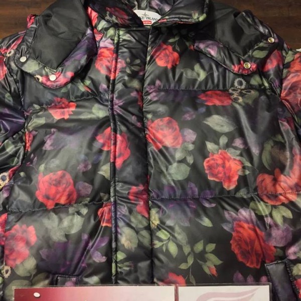 2017 Sup X Stone Island Puffer Jacket Black