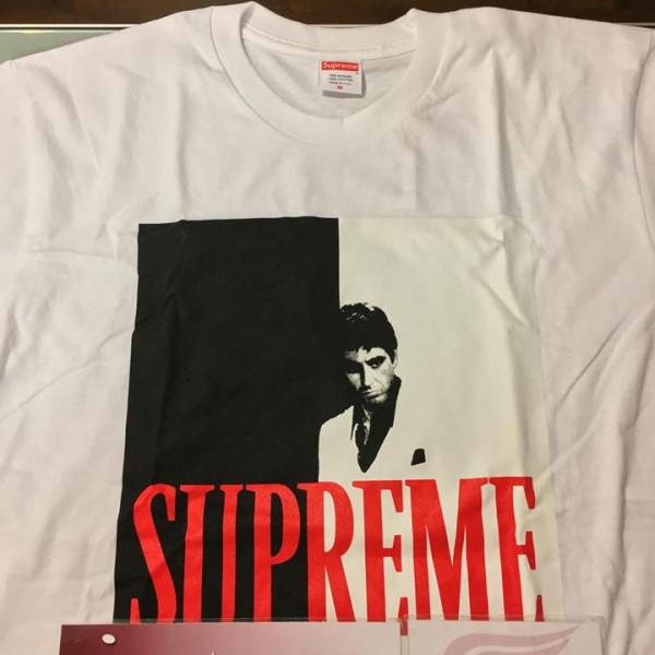 2017 Sup Scarface Split Tee White