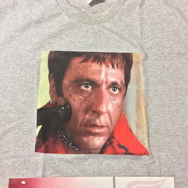 2017 Sup Scarface Shower Tee Heather Grey