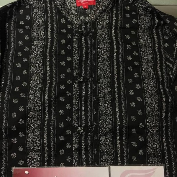 2016 Sup Toggle Band Collar Shirt Black