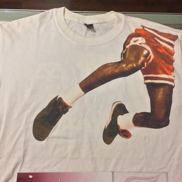 2005 Jordan Undefeated Union Mad Hectic Tee White 