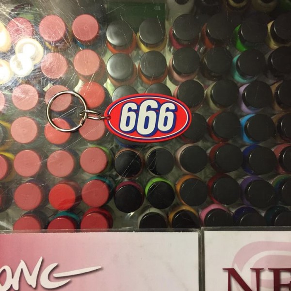 2017 Sup 666 Plastic Keychain
