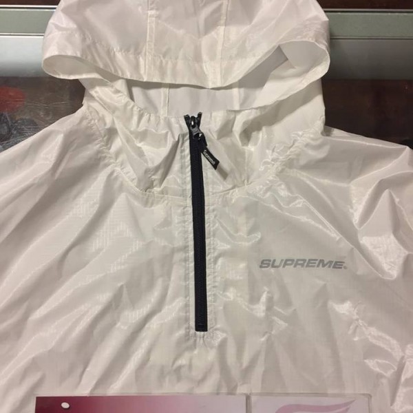 2017 Sup Packable Ripstop Pullover White