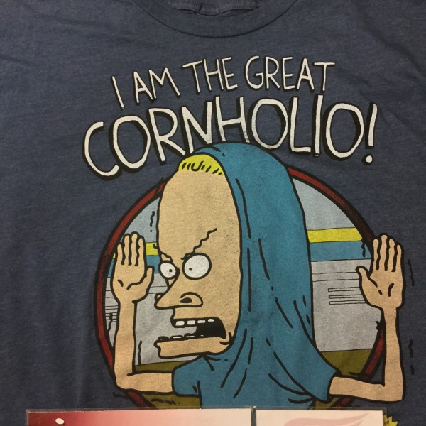 2011 Beavis and Butthead I Am The Great Cornholio Tee Blue
