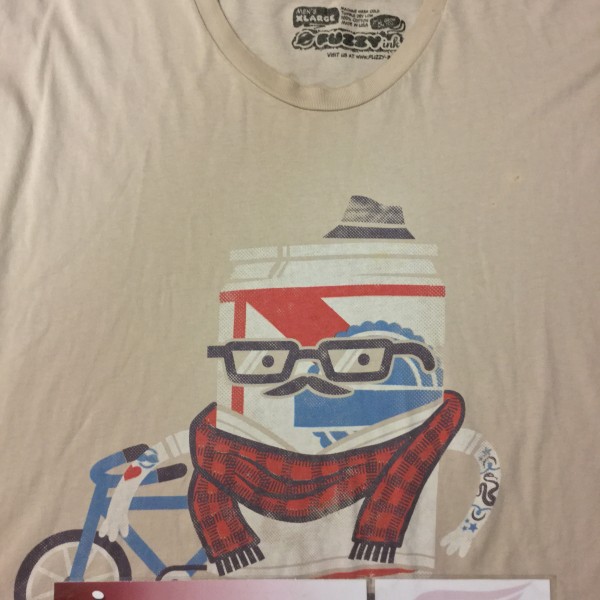 2016 Fuzzy Ink Brewed To Be Hip Tee Beige