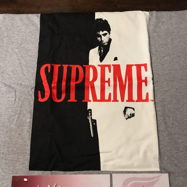 2017 Sup Scarface Split Tee Heather Grey Open Packaged