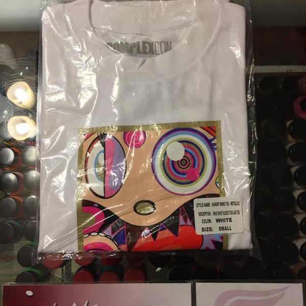 2017 Takashi Murakami Complexcon Hungry Tee Shirt White 