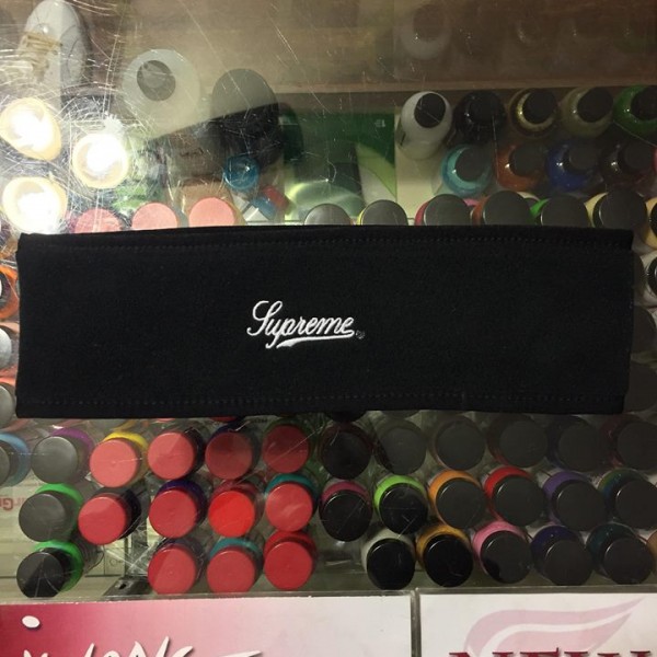 2017 Sup Logo Headband Polartec Black