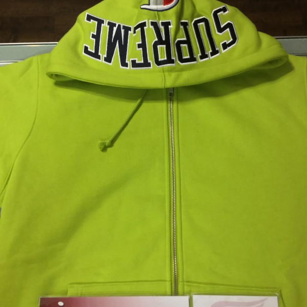 2017 Sup Champion Arc Logo Zip Up Sweater Bright Green