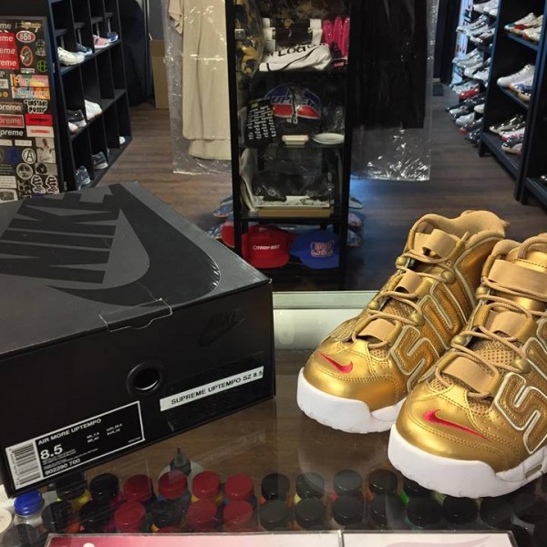 2017 Nike Air More Uptempo Suptempo Gold 