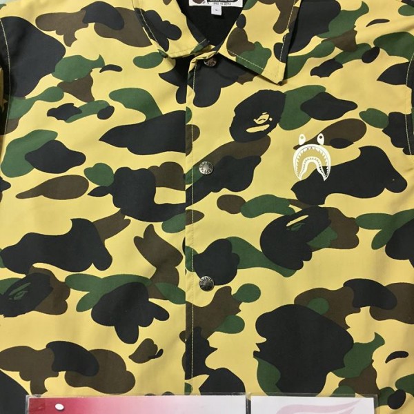 2016 Bape 1ST Camo College Jacket Yellow Camo