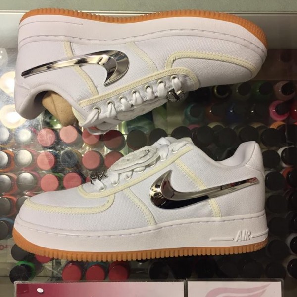 2017 Nike Air Force 1 Low Travis Scott White Youth